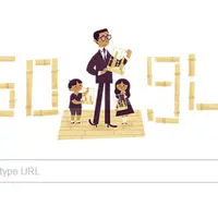 Google Doodle yang diperuntukkan bagi Daeng Soetigna. (Google)