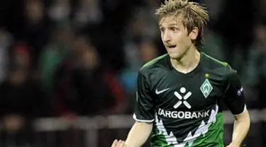 Aksi gelandang Werder Bremen Marko Marin di laga pertama penyisihan Grup A Liga Champions lawan Tottenham Hotspur di Weserstadion, 14 September 2010. Skor 2-2. AFP PHOTO / FABIAN BIMMER 