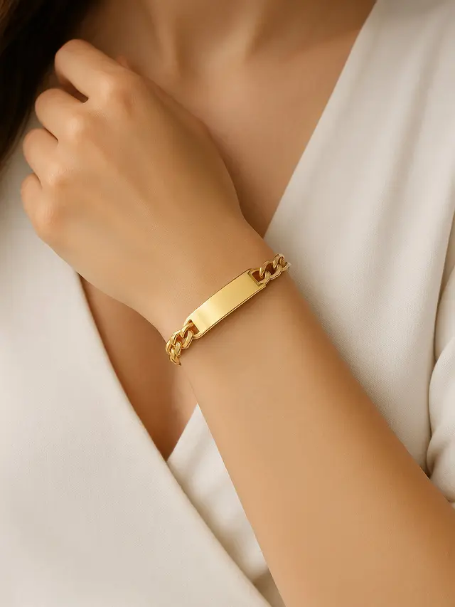 Model Gelang Rantai Kombinasi Plat 2025 (Image by ChatGPT)