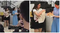 Potret Mahalini Gendong Anak di Ulang Tahunnya. (Sumber: Instagram/moodlini7)