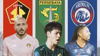 BRI Liga 1 - Pemain Asing BRI Liga 1 - Youssef Ezzejjari, Taisei Marukawa, Carlos Fortes (Bola.com/Adreanus Titus)