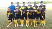 Tim Pra PON Sumsel saat beruji coba dengan tim Pra PON Jatim. (Bola.com/Riskha Prasetya)