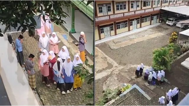 Video Santri Laki-Laki Hindari Pandangan dari Perempuan Ini Viral, Banjir Pujian