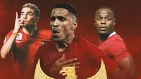 Timnas Indonesia - Cristian Gonzales, Beto Goncalves, Victor Igbonefo (Bola.com/Adreanus Titus)