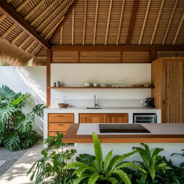 Model Dapur Tropis Minimalis untuk Rumah Kampung