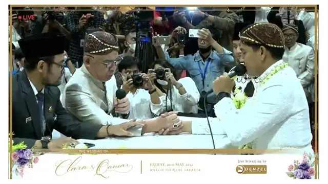 12 Momen Akad Nikah Masayu Clara dan Qausar Harta, Usung Adat Sunda
