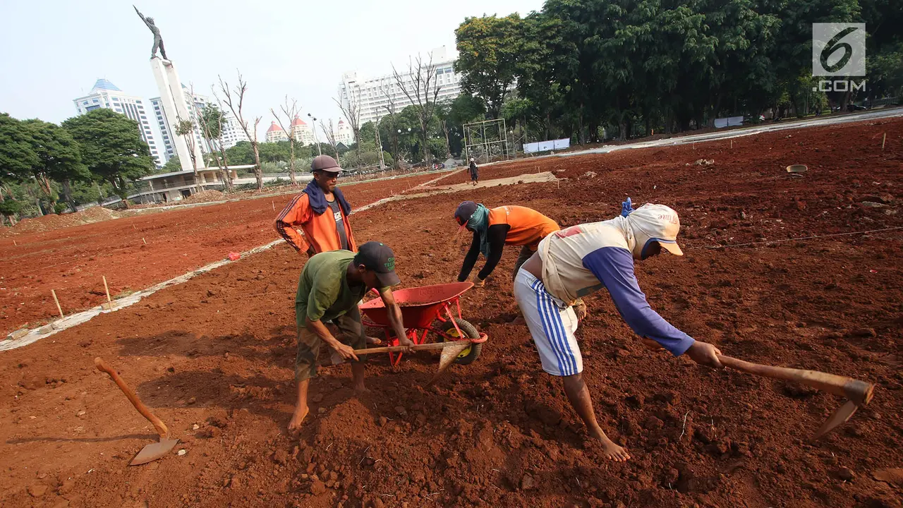 Penampakan Revitalisasi Lapangan Banteng