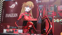Asus ROG meluncurkan produk kolaborasi dengan Evangelion berupa PC dan periferal dengan tema EVA-02 (Asus ROG)