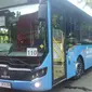 Pemprov DKI Jakarta luncurkan Bus Transjakarta difabel, Rabu (19/10/2016). (Delvira Chaerani Hutabarat/Liputan6.com)