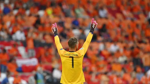 Foto Piala Eropa: Bungkam Austria, Timnas Belanda Melangkah ke Babak 16 Besar Euro 2020