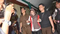 Bibi Randika saat digelandang menuju sel tahanan usai sidang vonis di PN Medan. (Liputan6.com/Reza Perdana)