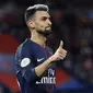 6. Javier Pastore - Ketika melawan AS Monaco pada Trophée des Champions, dirinya menjadi pilihan di sisi kiri PSG. Tetapi untungnya gelandang asal Argentina ini juga piawai bermain di posisi gelandang tengah jadi posisinya aman. (AFP/Franck Fife)