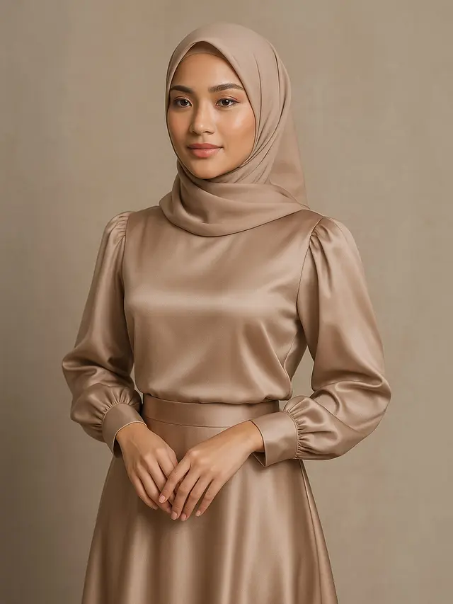 20 Model Baju Pesta Simple Elegan dengan Hijab Terbaru 2025, Tampil Anggun Tanpa Berlebihan
