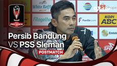 Berita video post match konferensi pers Persib Bandung Vs PSS , Jumat malam (1/7/22)