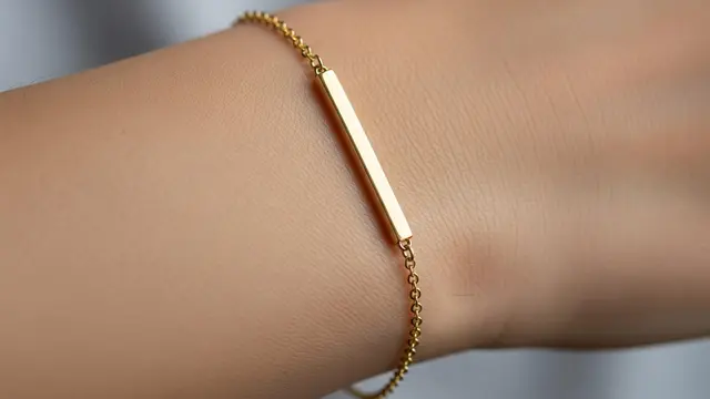 Model Gelang Emas Rantai Halus yang Tidak Terlihat Tua