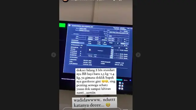 Tata Janeeta Periksa Kandungan Jelang Persalinan. (Instagram/tatajaneetaofficial)