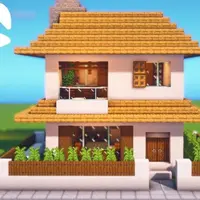 Contoh desain rumah di Minecraft (Credit: ChatGPT dan YouTube FugoCraft)