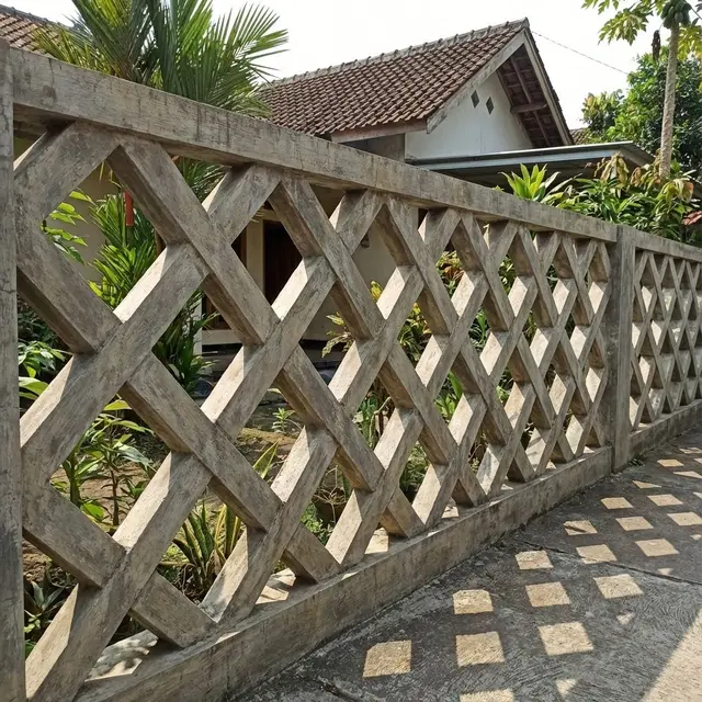 Model Pagar Rumah Beton Roster Berlubang Estetik Sirkulasi Udara