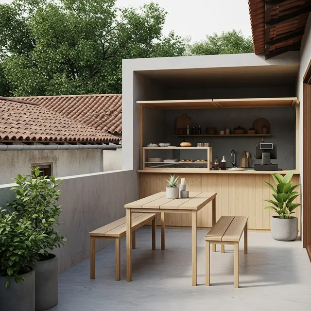 Desain Teras Rumah Minimalis Cocok untuk Warung Makan Kecil