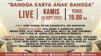 Anugeraha LSF atau Lembaga Sensor Film 2023 ditayangkan live di Indosiar, Kamis 14 September 2023