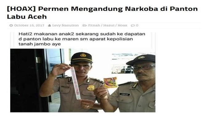 Gambar Tangkapan Layar Artikel dari Situs turnbackhoax.id