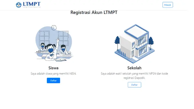 Cara Buat Akun LTMPT