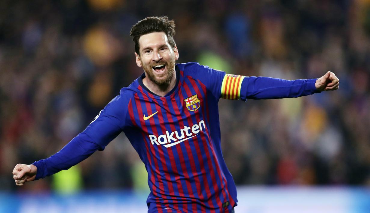 1. Lionel Messi (Barcelona) - Pesepakbola dengan bayaran tertinggi di La Liga sekaligus di dunia saat ini dipegang oleh Lionel Messi. Superstar Barcelona itu mendapat 8,3 juta euro per bulan. (AP/Manu Fernandez)