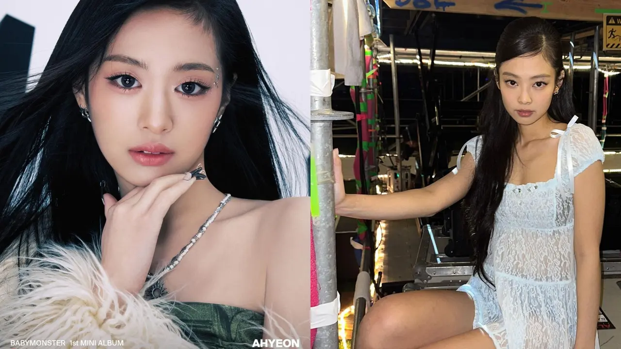 Ahyeon dari BABYMONSTER Mendapat Julukan 'Little Jennie' Karena Kemiripannya dengan Jennie Blackpink (Instagram.com/babymonster_ygofficial dan instagram.com/jennierubyjane)