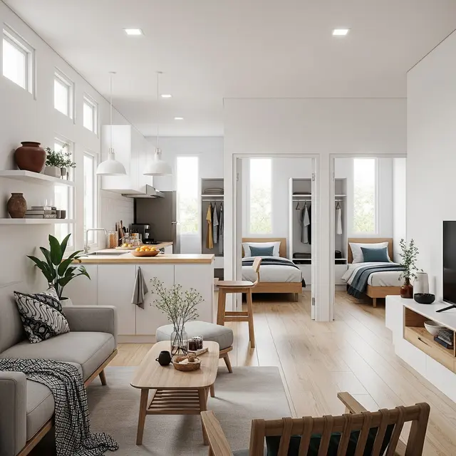 9 Desain Rumah Kecil 1 Lantai 3 Kamar dengan Ventilasi Lebar, Hunian Fungsional dan Sehat