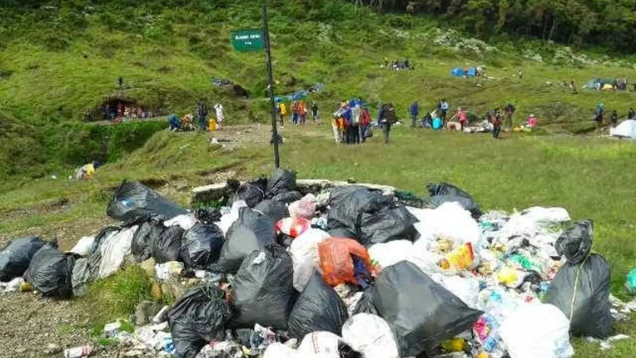Dilarang Bawa Tisu dan Botol Plastik ke Gunung Gede Pangrango