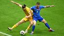 Dengan hasil ini, Rumania sukses memuncaki klasemen grup E Euro 2024 dengan 4 poin. (Kirill KUDRYAVTSEV / AFP)