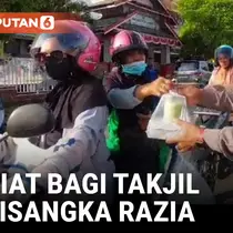 Momen Kocak Polisi Niat Mau Bagi-Bagi Takjil Malah Sepi Dikira Mau Razia