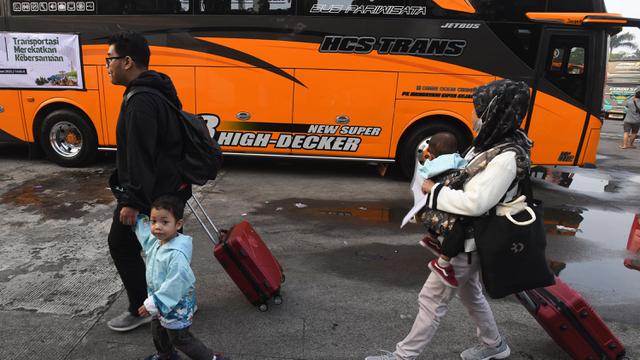 Peserta Mudik Gratis Lebaran 2025 Kementerian Perhubungan Diberangkatkan