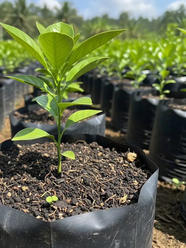 Menanam Jeruk di Polybag