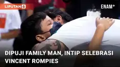 Ajang Tepok Bulu 2022 sukses menyita perhatian pengguna media sosial. Salah satunya menyajikan pertandingan tunggal putra antara Vincent Rompies dan Valentino 'Jebret' Simanjuntak. Vincent yang memenangkan pertandingan berselebrasi, momen manis pun t...