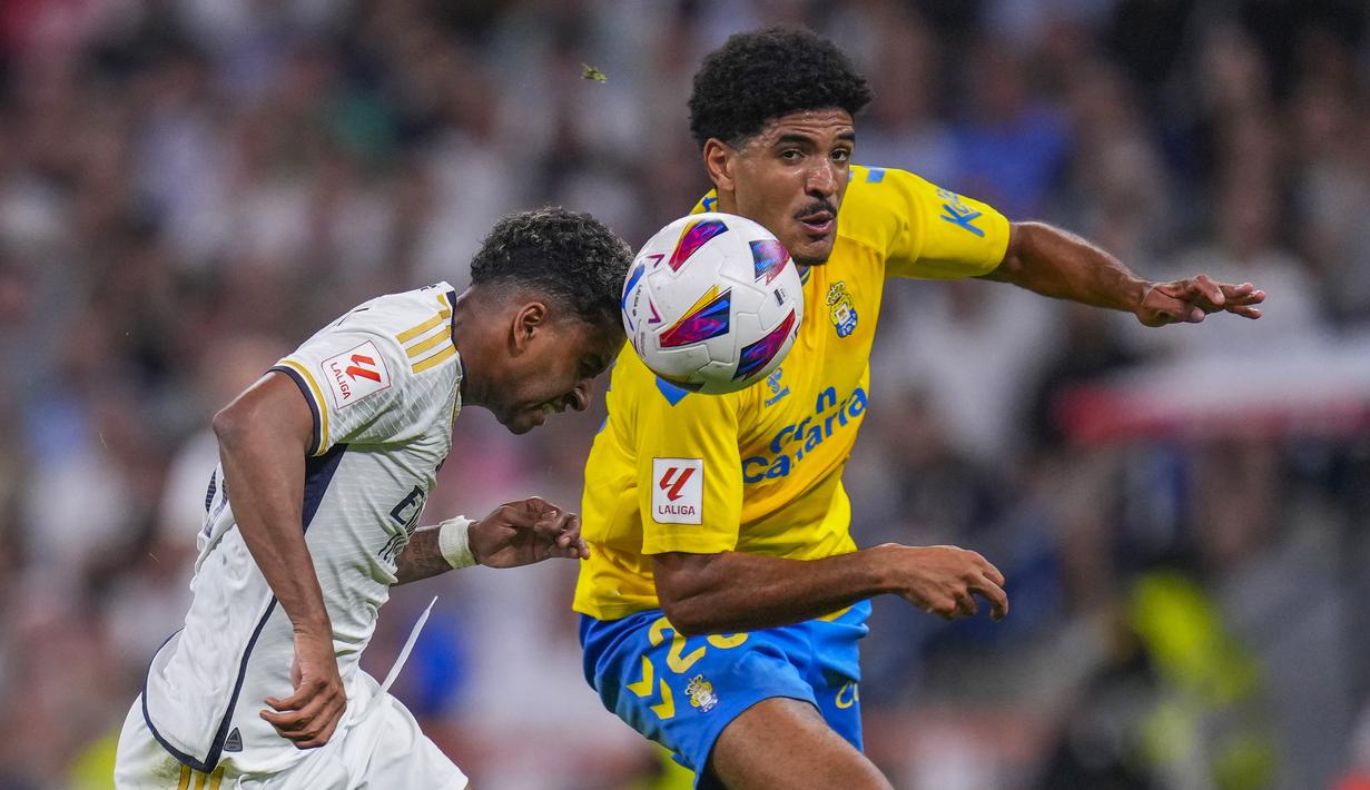 Los Blancos menekuk Las Palmas 2-0 di kandang. (AP Photo/Manu Fernandez)
