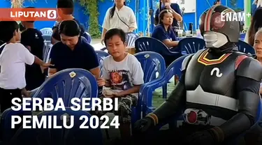 Serba Serbi Pemilu 2024, dari Tema Valentine hingga Superhero Ikutan Nyoblos