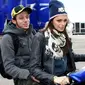 Dimana pun dan kapan pun Valentino Rossi selalu tampil kompak dengan kekasihnya, Linda Morselli. Nih, buktinya!