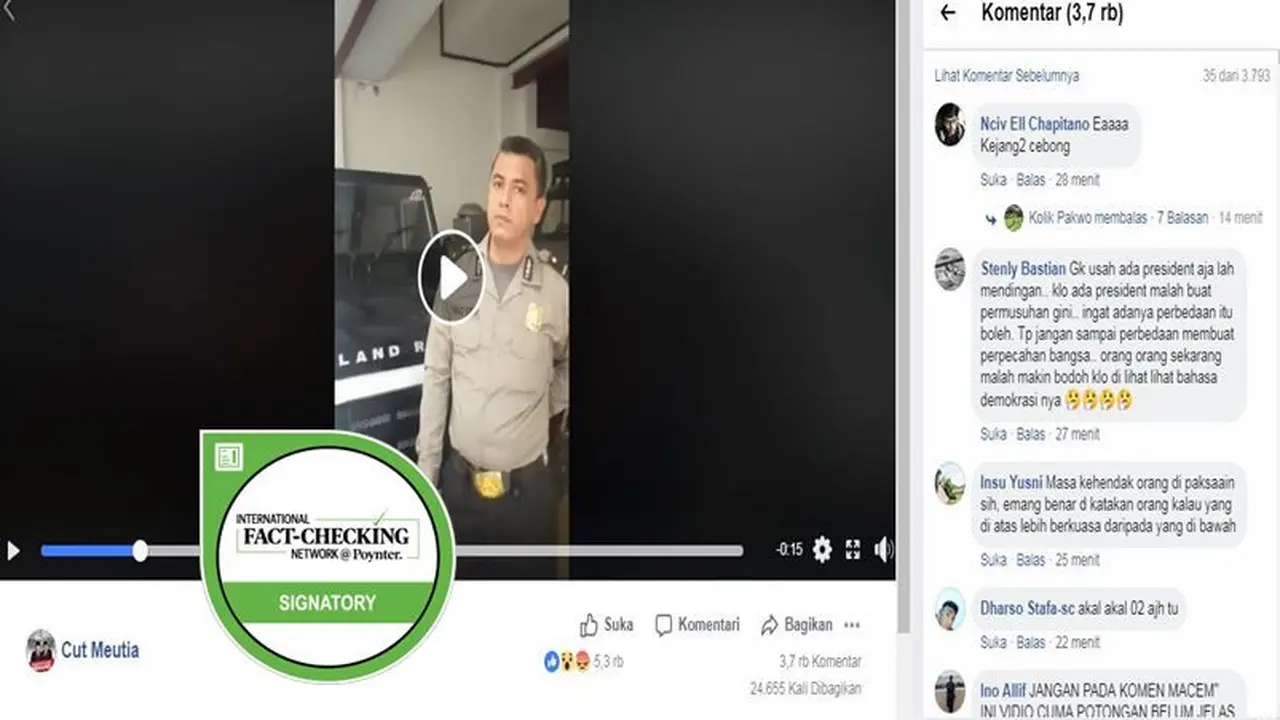[Cek Fakta] Polisi di Medan