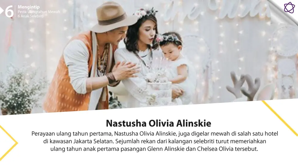 Mengintip Pesta Ulang Tahun Mewah 7 Anak Selebriti. (Foto: Instagram/nastusha.olivia.alinskie, Desain: Nurman Abdul Hakim/Bintang.com)