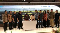 PT Kawasan Industri Terpadu Batang memperoleh investasi senilai USD 1,5 Miliar dari Wanxinda untuk pemanfaatan tanah industri di Grand Batang City. (Tira/Liputan6.com)
&nbsp;