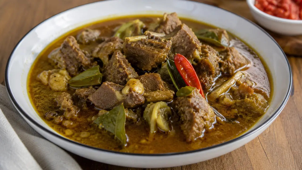 resep gulai kambing tanpa santan