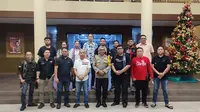 Pertemuan antara Ormas Adat Makatana Minahasa dengan jajaran Polda Sulut, Minggu (3/12/2023).