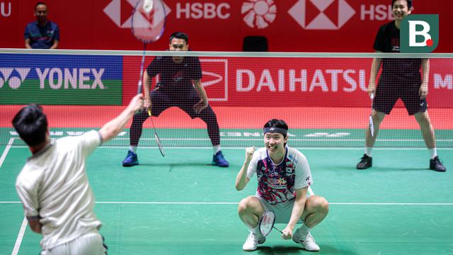 Foto: Momen Haru hingga Lucu Tersaji dalam Acara Pensiun Mohammad Ahsan/Hendra Setiawan, Terima Kasih The Daddies!