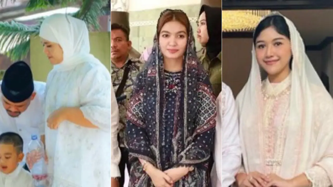 Penampilan keluarga Jokowi saat lebaran