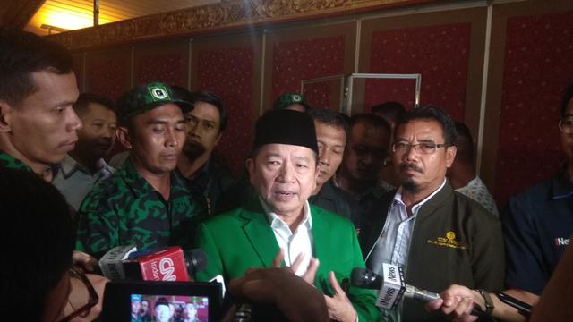 Suharso Monoarfa telah dikukuhkan sebagai Plt Ketua Umum Partai Persatuan Pembangunan (PPP), Selasa (20/3/2019). (Liputan6.com/Achmad Sudarno)