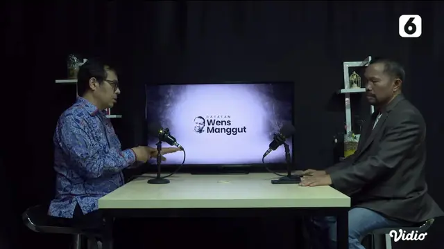 Wamenkominfo Nezar Patria dalam Catatan Wens Manggut yang bertajuk Regulasi dan Etika dari Kecerdasan Buatan (AI) pada Selasa (21/11/2023). (YouTube Enam+)