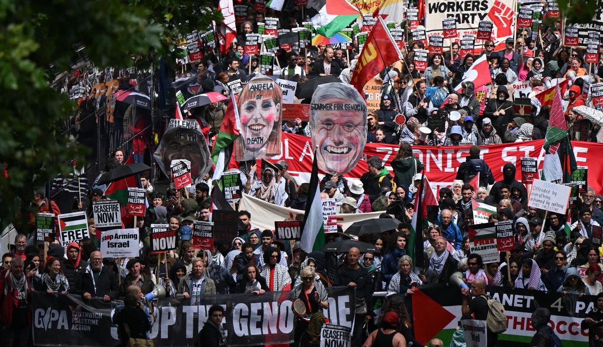 Mayoritas korban perang antara Israel dan Milisi Hamas adalah perempuan dan anak-anak. (JUSTIN TALLIS/AFP)