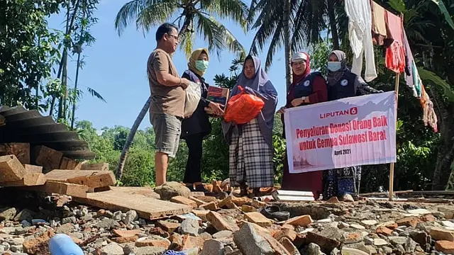 Penyaluran donasi pembaca Liputan6.com