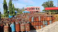 Tabung gas subsidi di Balikpapan (Liputan6.com / Abelda Gunawan)